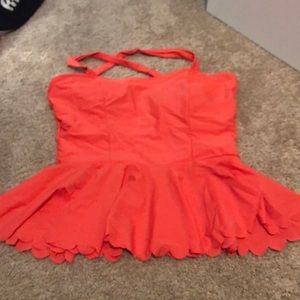 Cupshe coral tankini top